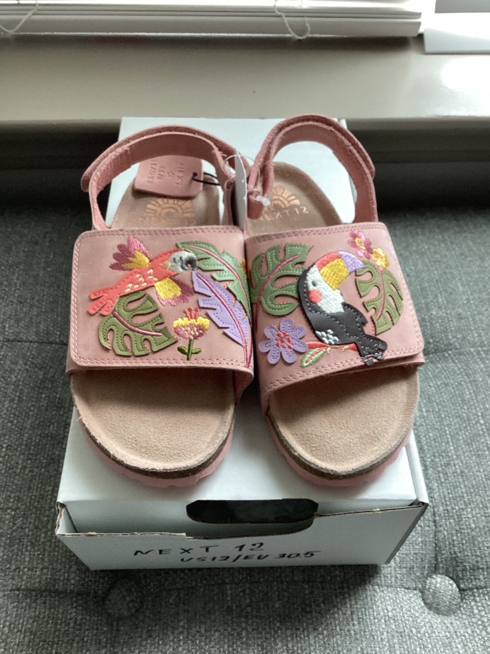 NEXT Kids' Embroidered Sandal (Little Kid) 13US